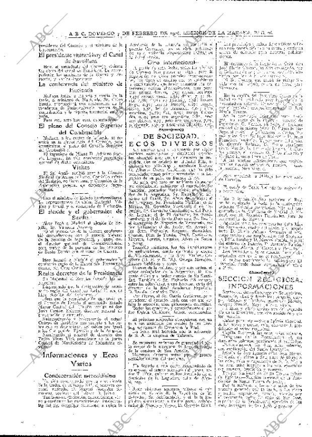 ABC MADRID 07-02-1926 página 26