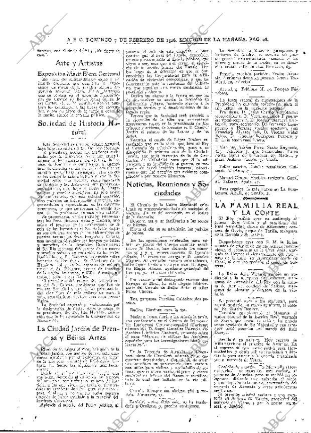 ABC MADRID 07-02-1926 página 28