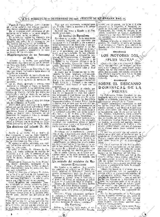 ABC MADRID 10-02-1926 página 11