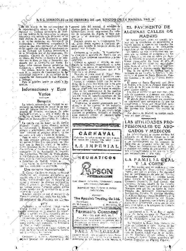 ABC MADRID 10-02-1926 página 17