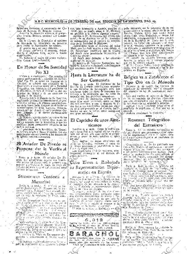 ABC MADRID 10-02-1926 página 29