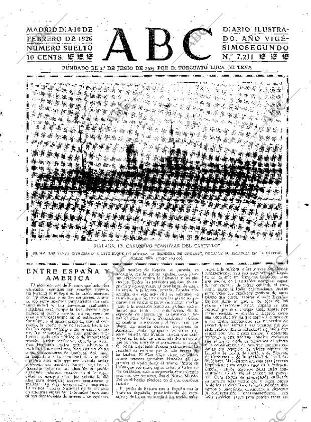 ABC MADRID 10-02-1926 página 3