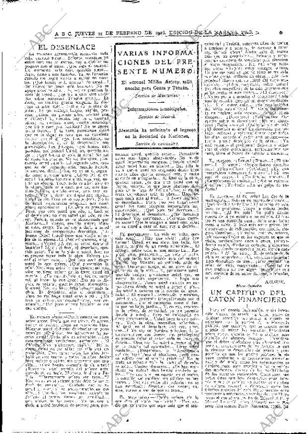 ABC MADRID 11-02-1926 página 7