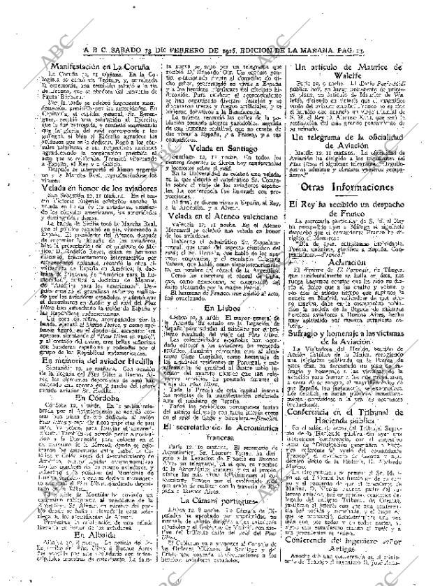 ABC MADRID 13-02-1926 página 13