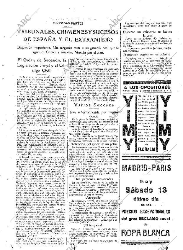 ABC MADRID 13-02-1926 página 27