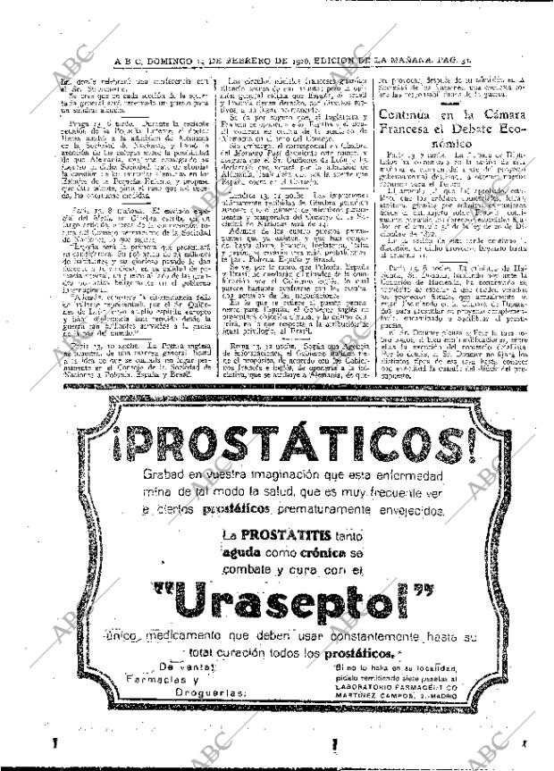 ABC MADRID 14-02-1926 página 34