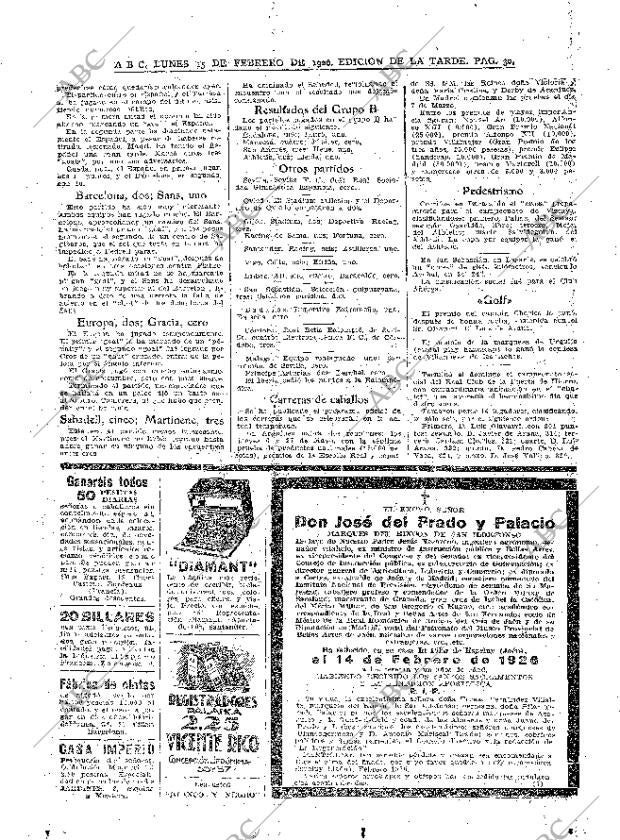 ABC MADRID 15-02-1926 página 30
