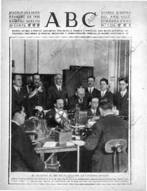 ABC MADRID 16-02-1926 página 1