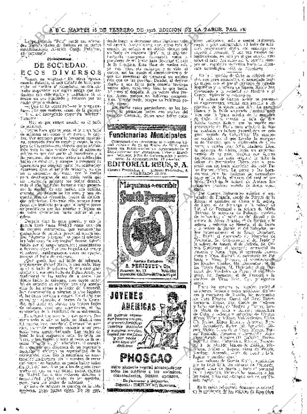 ABC MADRID 16-02-1926 página 18