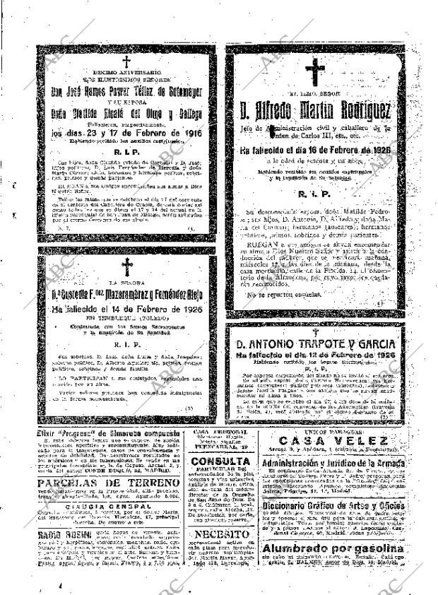 ABC MADRID 16-02-1926 página 29