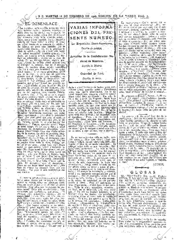 ABC MADRID 16-02-1926 página 7