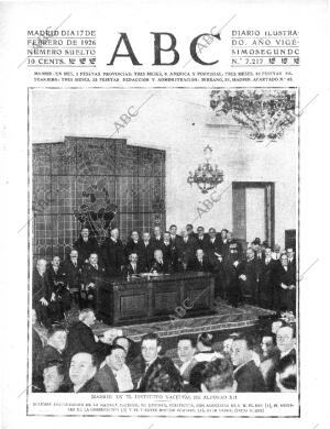 ABC MADRID 17-02-1926 página 1