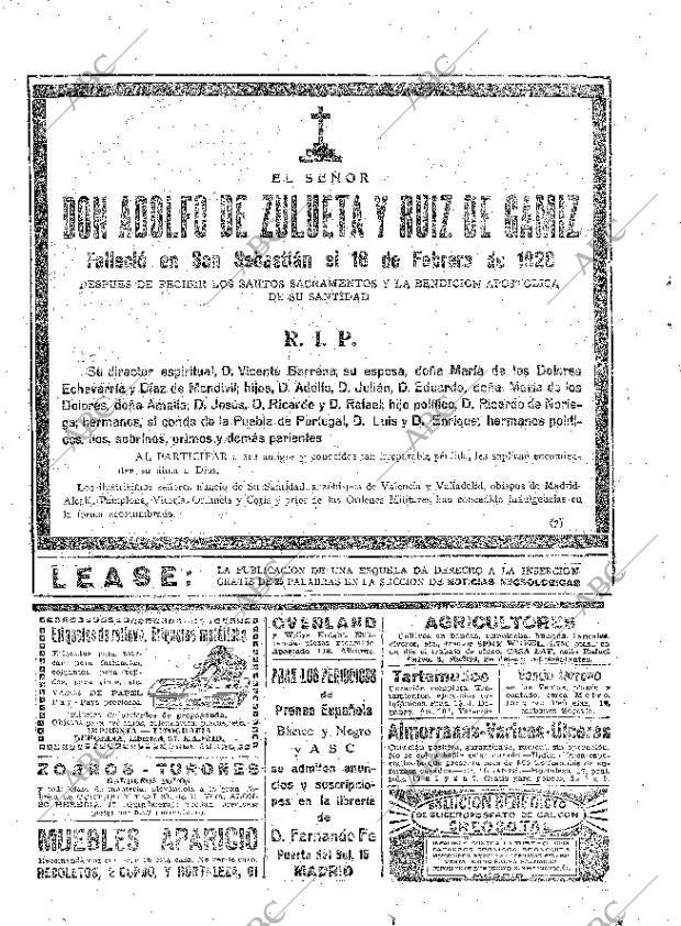 ABC MADRID 17-02-1926 página 34