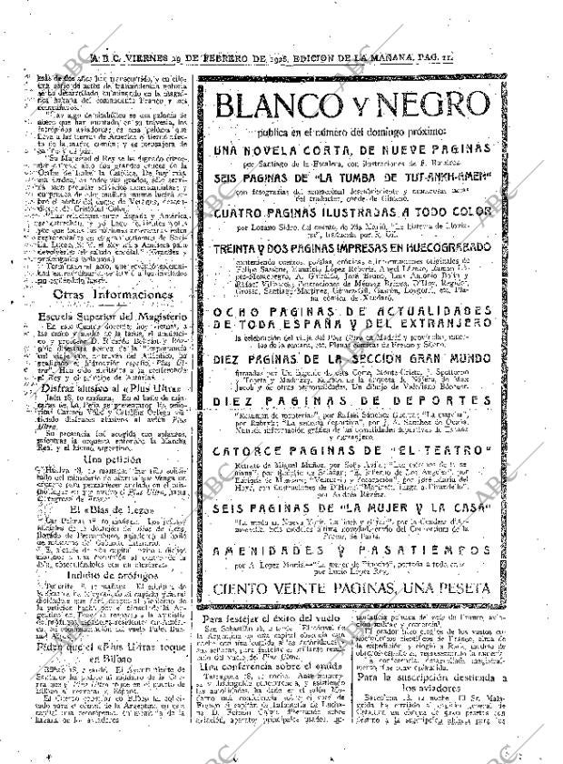 ABC MADRID 19-02-1926 página 11