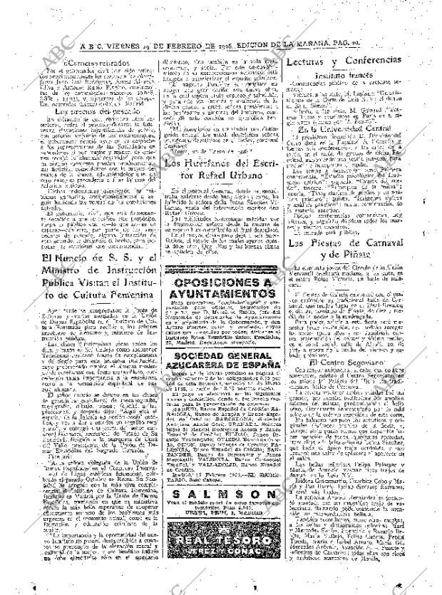 ABC MADRID 19-02-1926 página 20