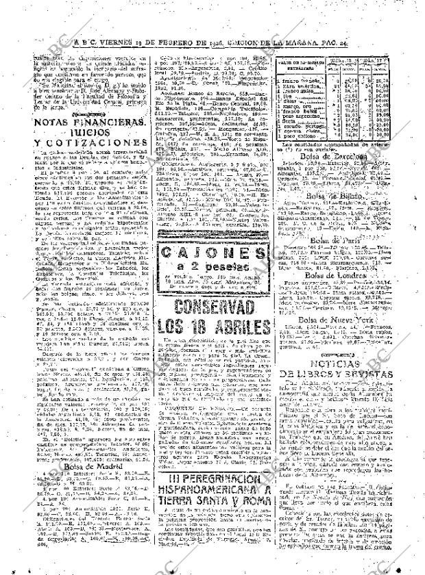 ABC MADRID 19-02-1926 página 24