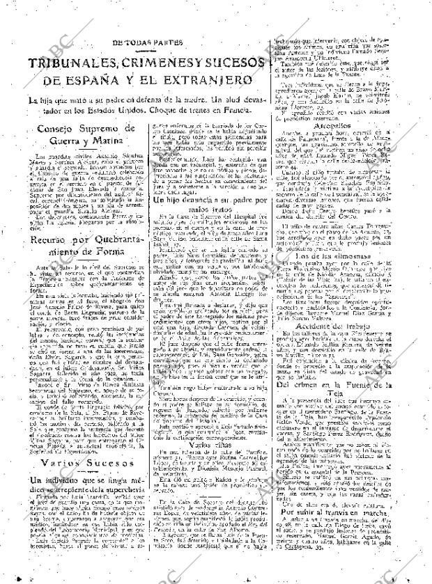 ABC MADRID 19-02-1926 página 25