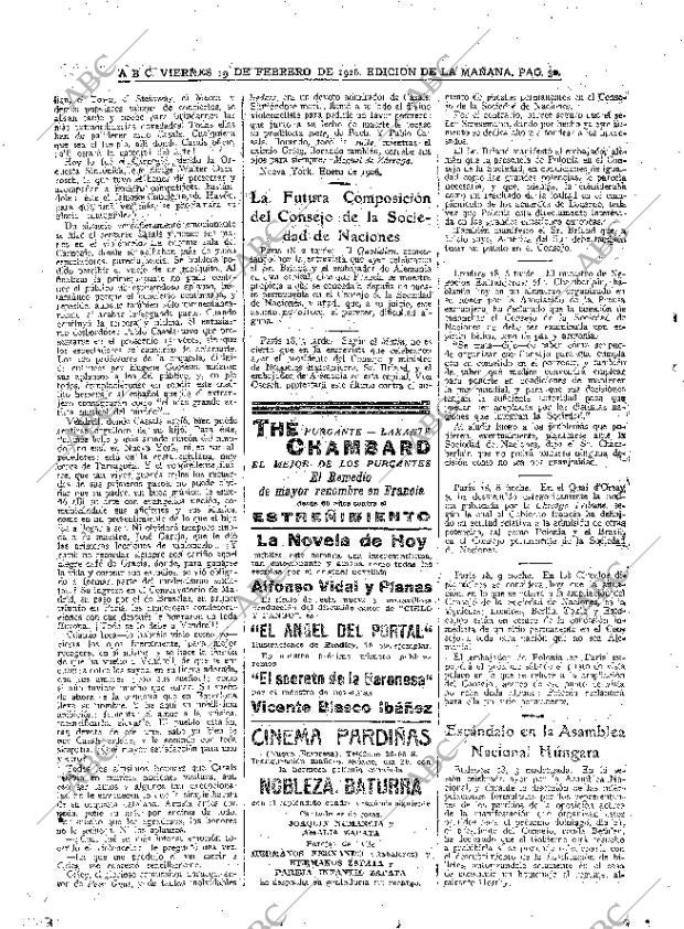 ABC MADRID 19-02-1926 página 30