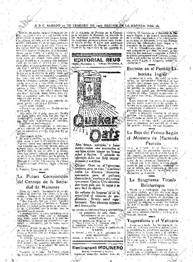 ABC MADRID 20-02-1926 página 28