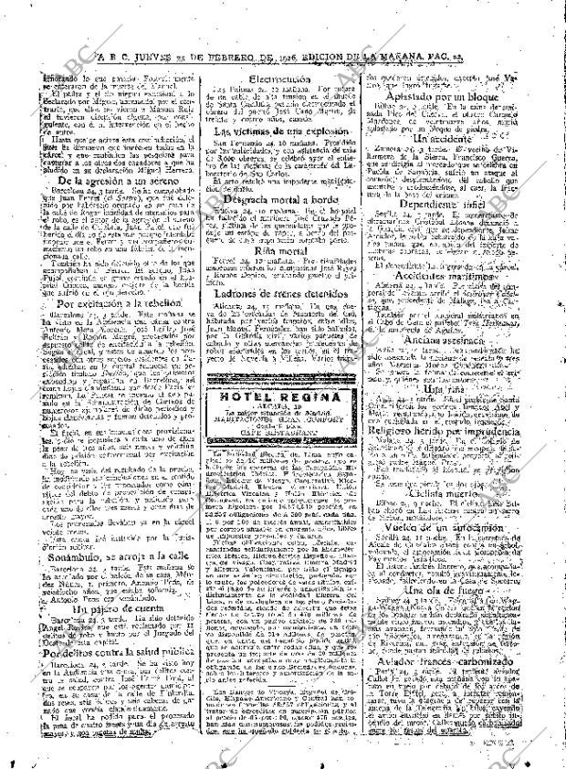 ABC MADRID 25-02-1926 página 22