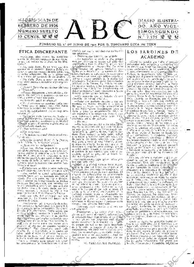 ABC MADRID 26-02-1926 página 3