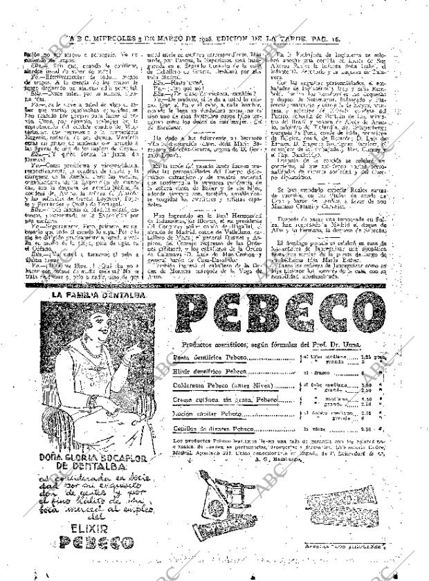 ABC MADRID 03-03-1926 página 16