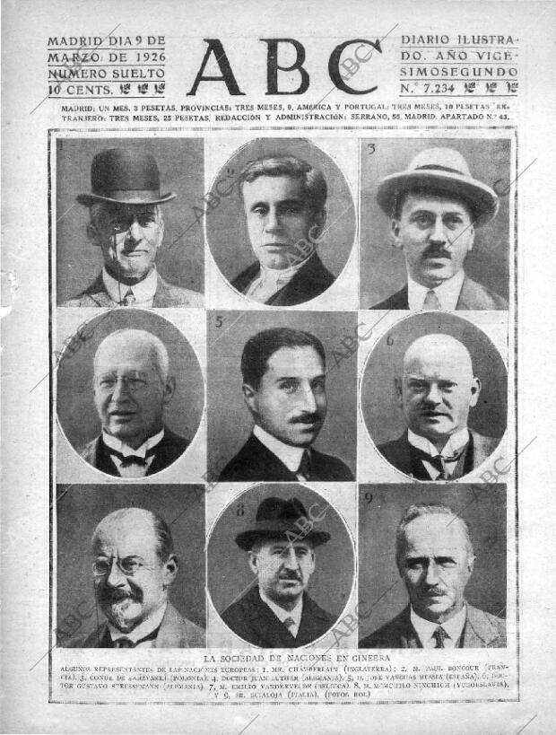 ABC MADRID 09-03-1926 página 1
