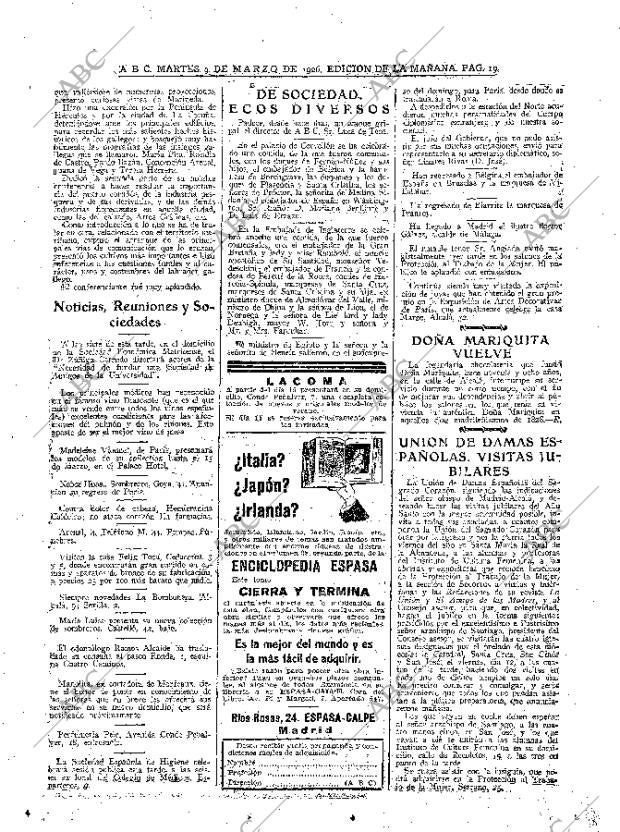 ABC MADRID 09-03-1926 página 19