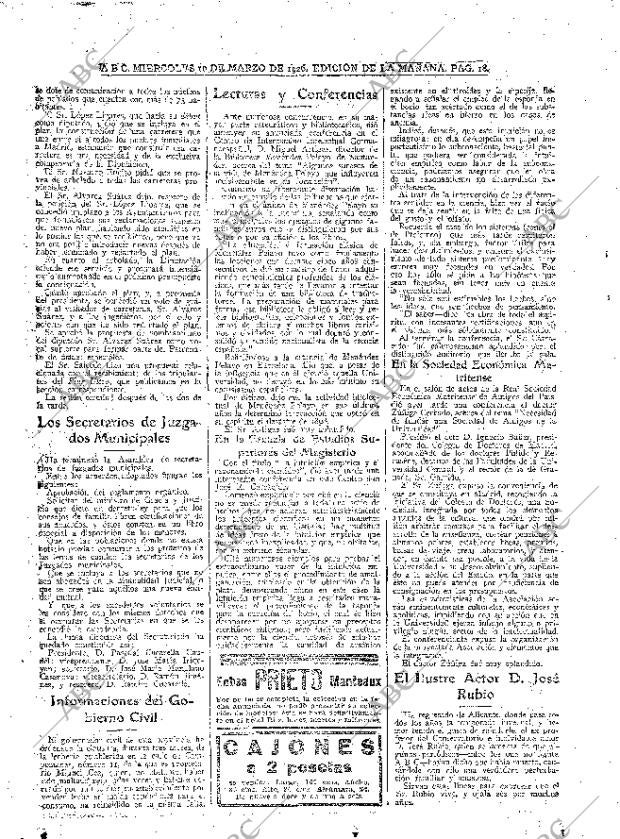 ABC MADRID 10-03-1926 página 18