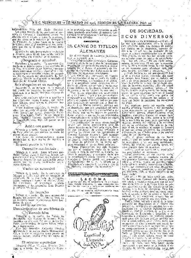 ABC MADRID 10-03-1926 página 20