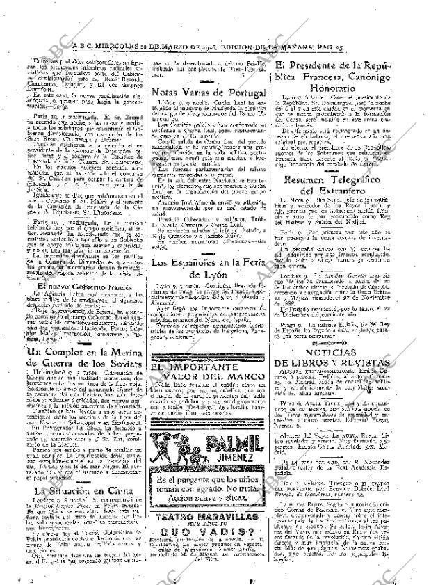 ABC MADRID 10-03-1926 página 25