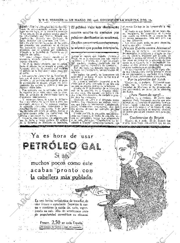 ABC MADRID 12-03-1926 página 10