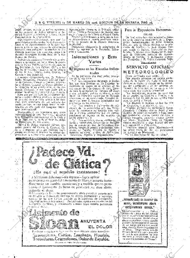 ABC MADRID 12-03-1926 página 16