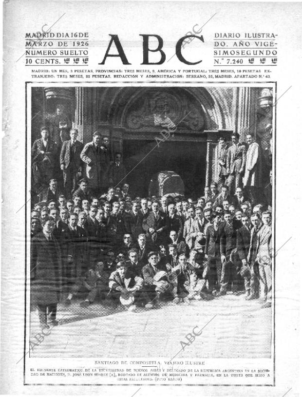 ABC MADRID 16-03-1926 página 1