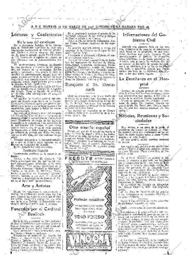 ABC MADRID 16-03-1926 página 18