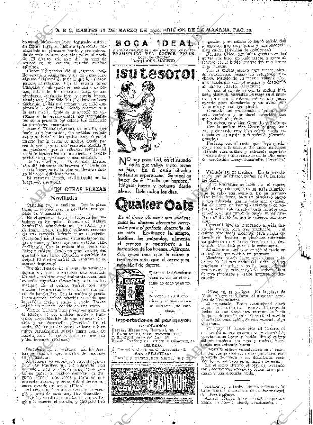 ABC MADRID 16-03-1926 página 22