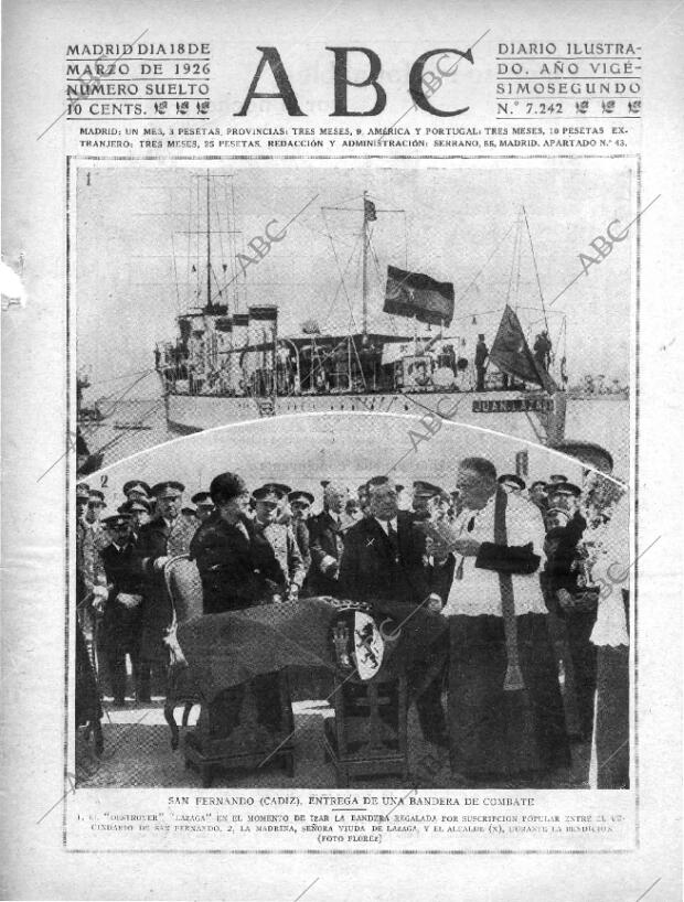 ABC MADRID 18-03-1926 página 1