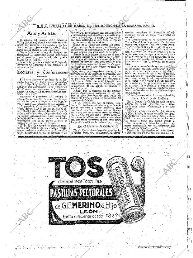 ABC MADRID 18-03-1926 página 16