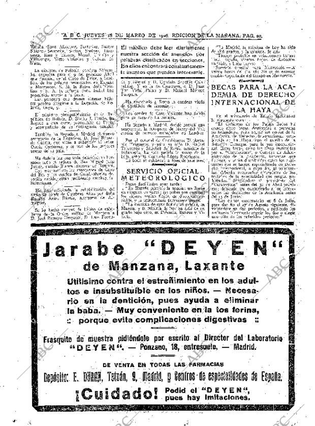 ABC MADRID 18-03-1926 página 20