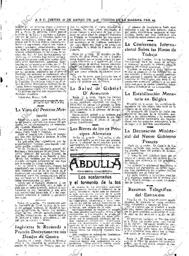ABC MADRID 18-03-1926 página 25