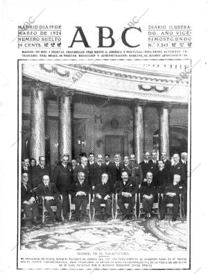 ABC MADRID 19-03-1926 página 1