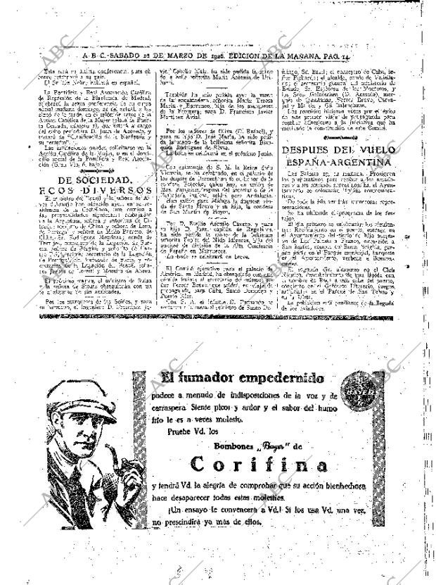 ABC MADRID 20-03-1926 página 14