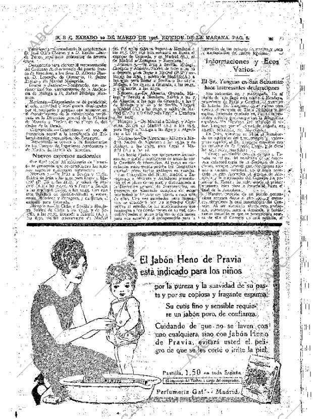 ABC MADRID 20-03-1926 página 8