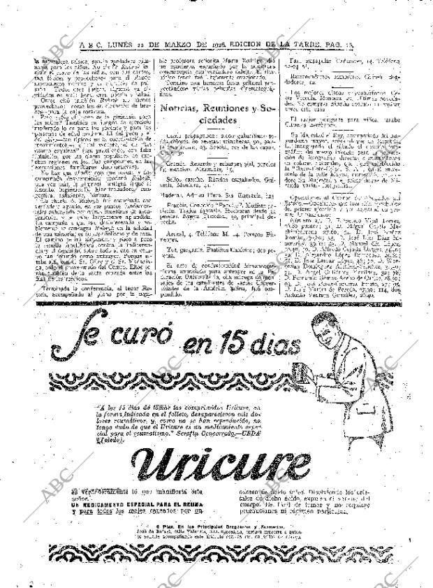ABC MADRID 22-03-1926 página 16