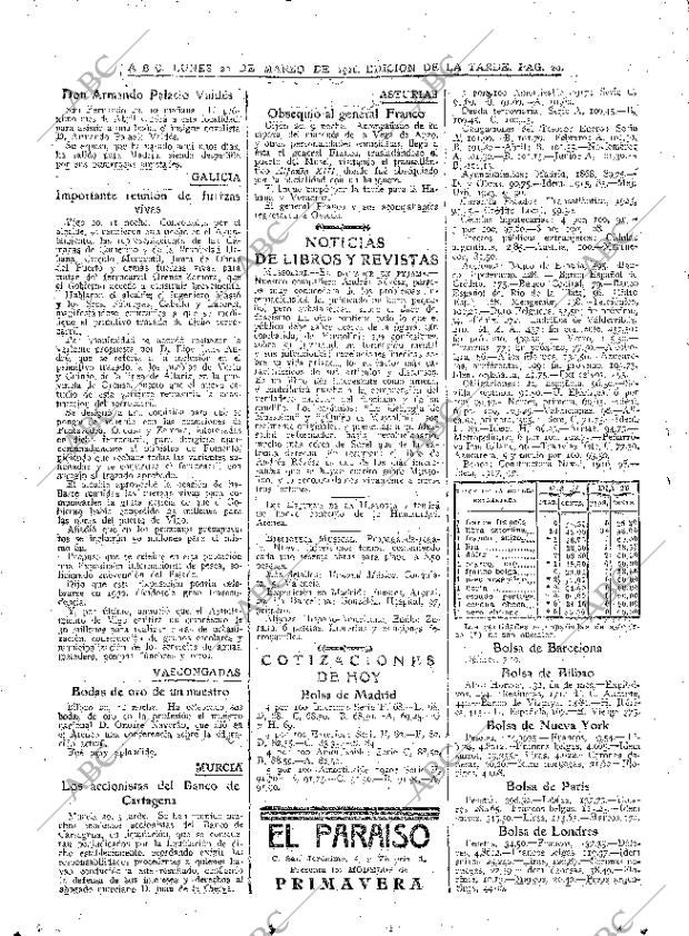 ABC MADRID 22-03-1926 página 20