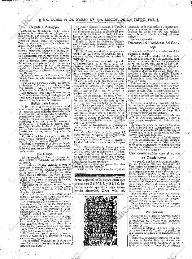 ABC MADRID 22-03-1926 página 8