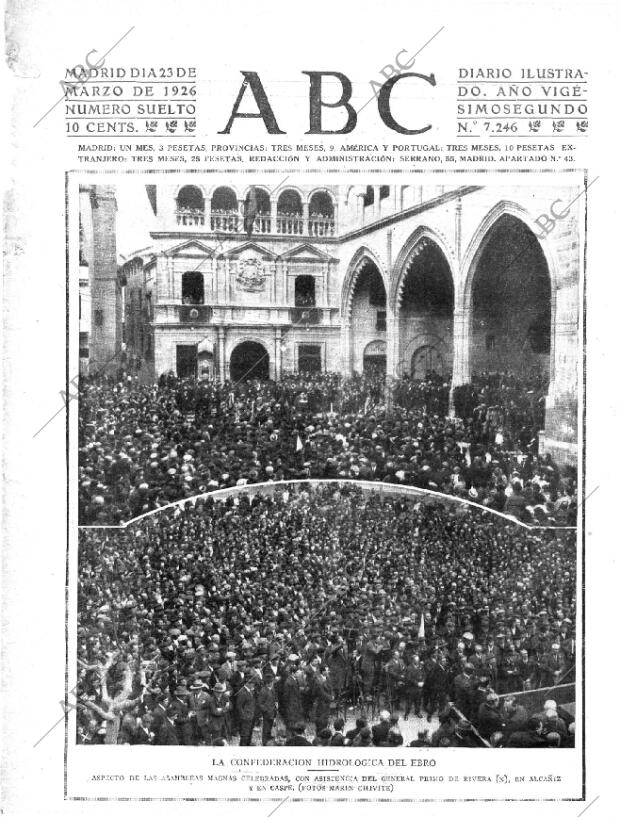 ABC MADRID 23-03-1926 página 1