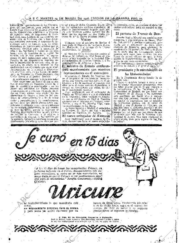ABC MADRID 23-03-1926 página 10