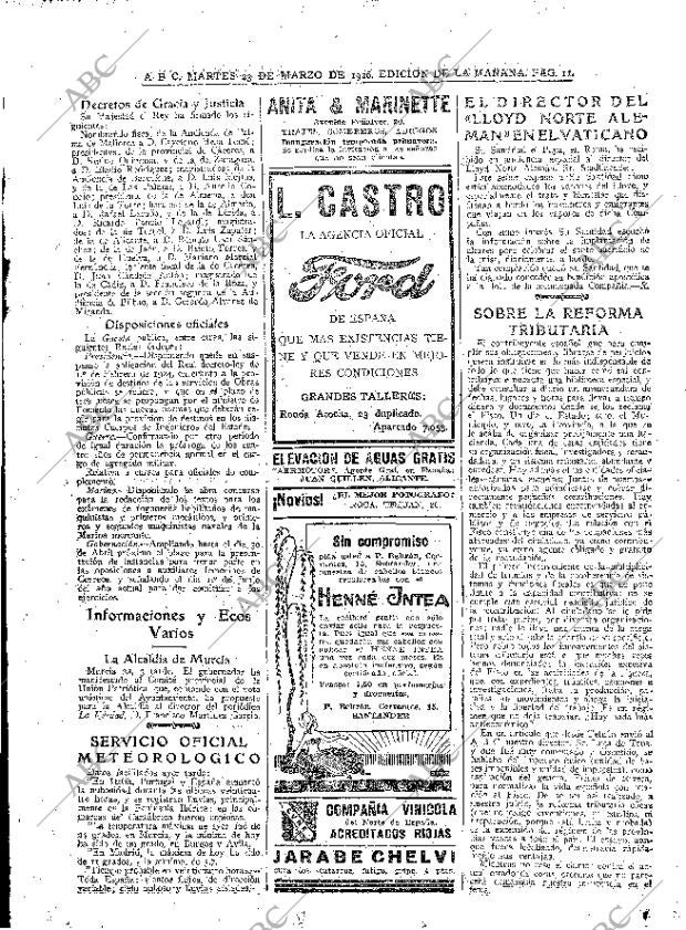 ABC MADRID 23-03-1926 página 11