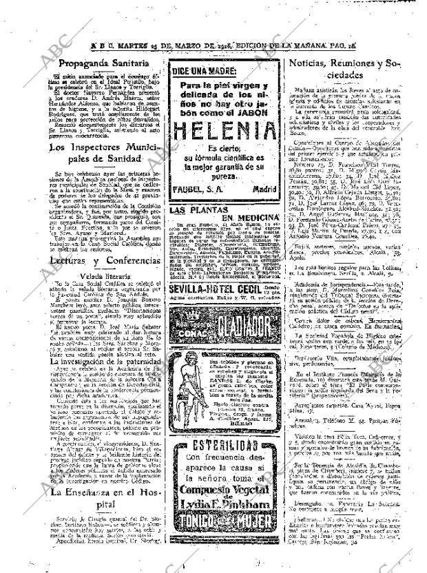 ABC MADRID 23-03-1926 página 18